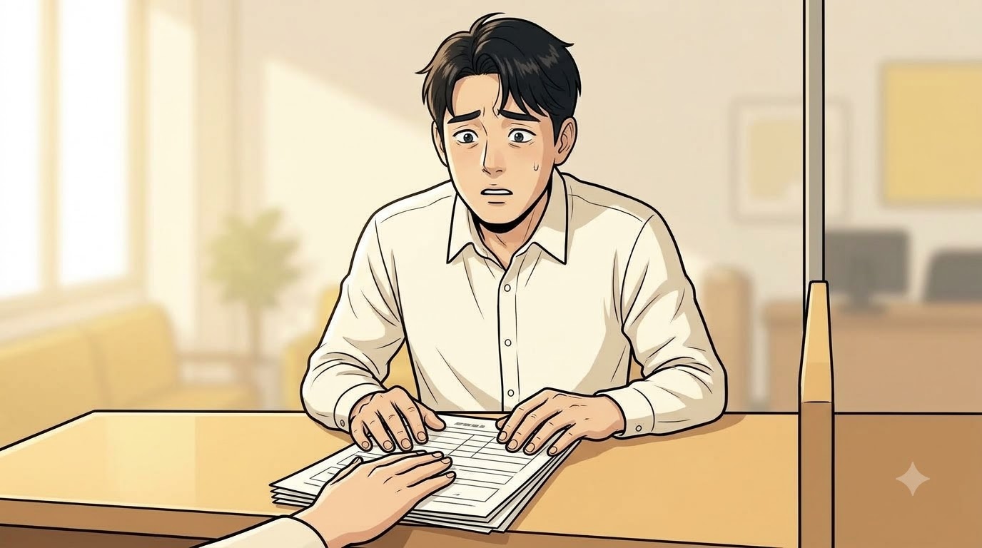 삽화 — 서류 한 줄이 기준이 됩니다